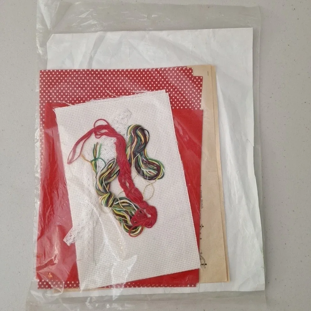 Vintage TITAN Holiday Stitchery Wall Hanging Kit No. 224 Christmas Cross Stitch